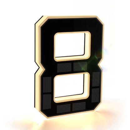 🎉Hot Sale 49% OFF☀9-inch large-size outdoor solar-powered illuminated door number plate
