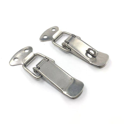 Factory Direct Sales Sf105 Stainless Steel Metal Tower Buckle 106 Nickel-Plated Iron Industrial Hardware Luggage Lock Furniture 30pcs