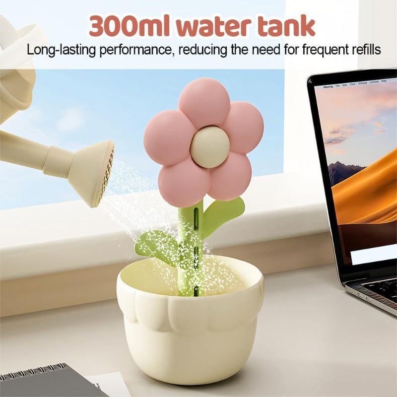 3-in-1 Flower Humidifier Lamp