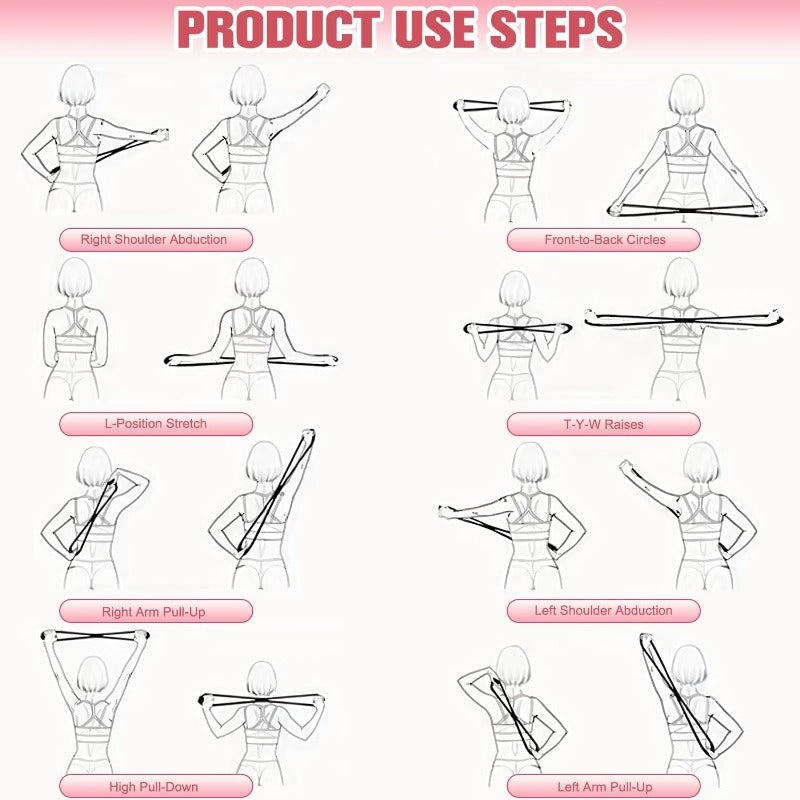 Ergonomic Figure 8 Resistance Band