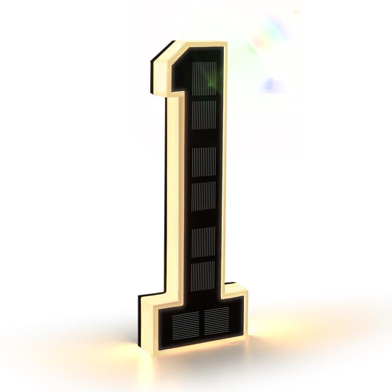 🎉Hot Sale 49% OFF☀9-inch large-size outdoor solar-powered illuminated door number plate