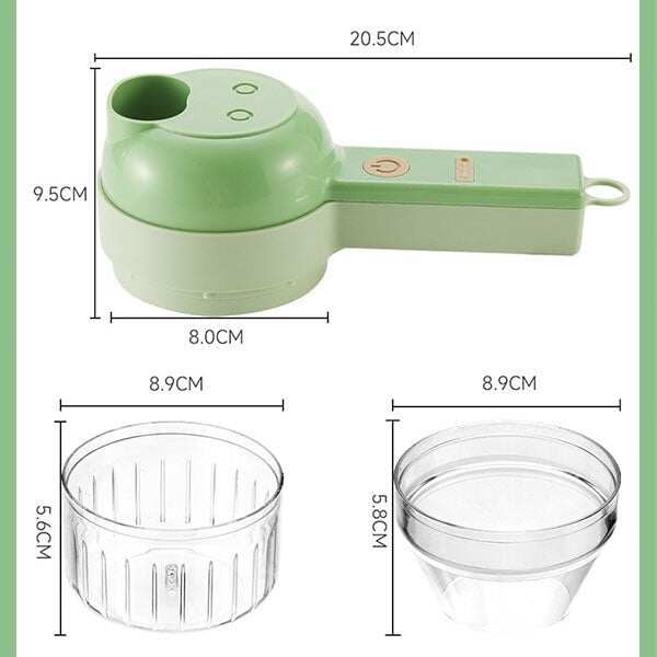 🔥4 in 1 Portable Electric Vegetable Cutter Set