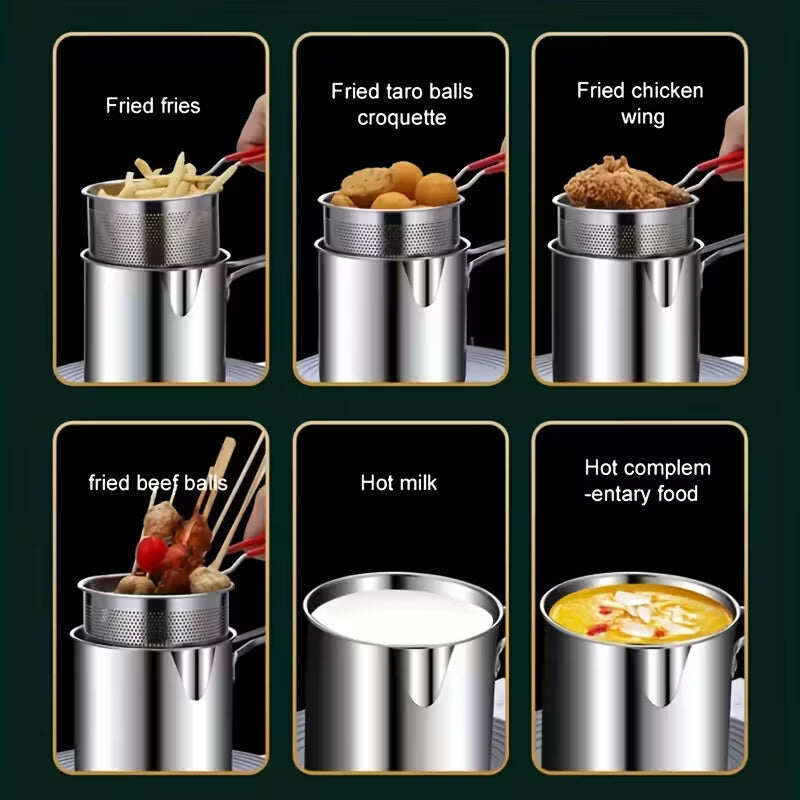 🎁Exclusive offer for our fans! Limited-time low price!🎁Household stainless steel fryer