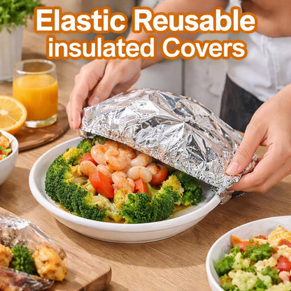 🔥Last day 49% off Insulated Foil Food Covers（50 pcs)
