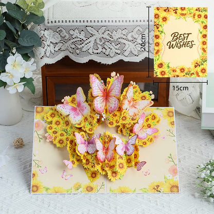 Paper Love 3D Pop-Up Valentine’s Card 🌹 Romantic Flower Bouquet Keepsake 💌 Perfect Gift for Loved Ones 🎁