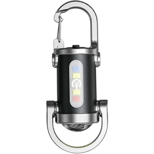 Multi-Function Rechargeable Keychain Flashlight with 5 Light Modes & Type-C Charging