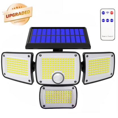 Upgraded Wide-Angle Solar Motion Sensor Light
