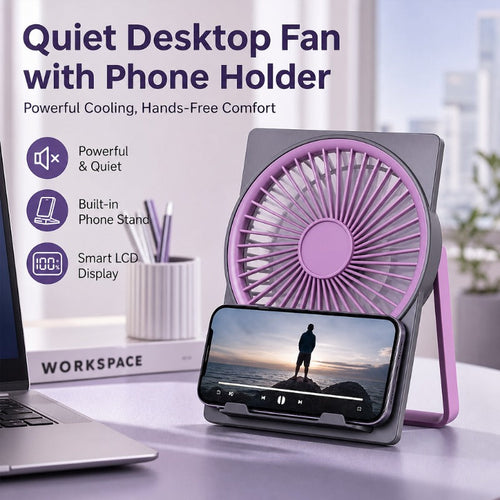 2-in-1 Fan Phone Holder