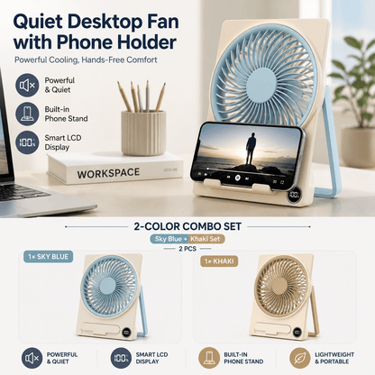 2-in-1 Fan Phone Holder