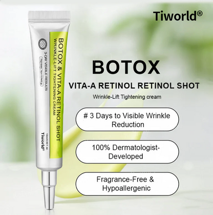 👏🌿 Made in the USA direct shipping 💫 Tiworld® Botox Vitamin A Retinol Anti-Wrinkle Firming and Lifting Cream — Last Day for Limited Time 70% OFF