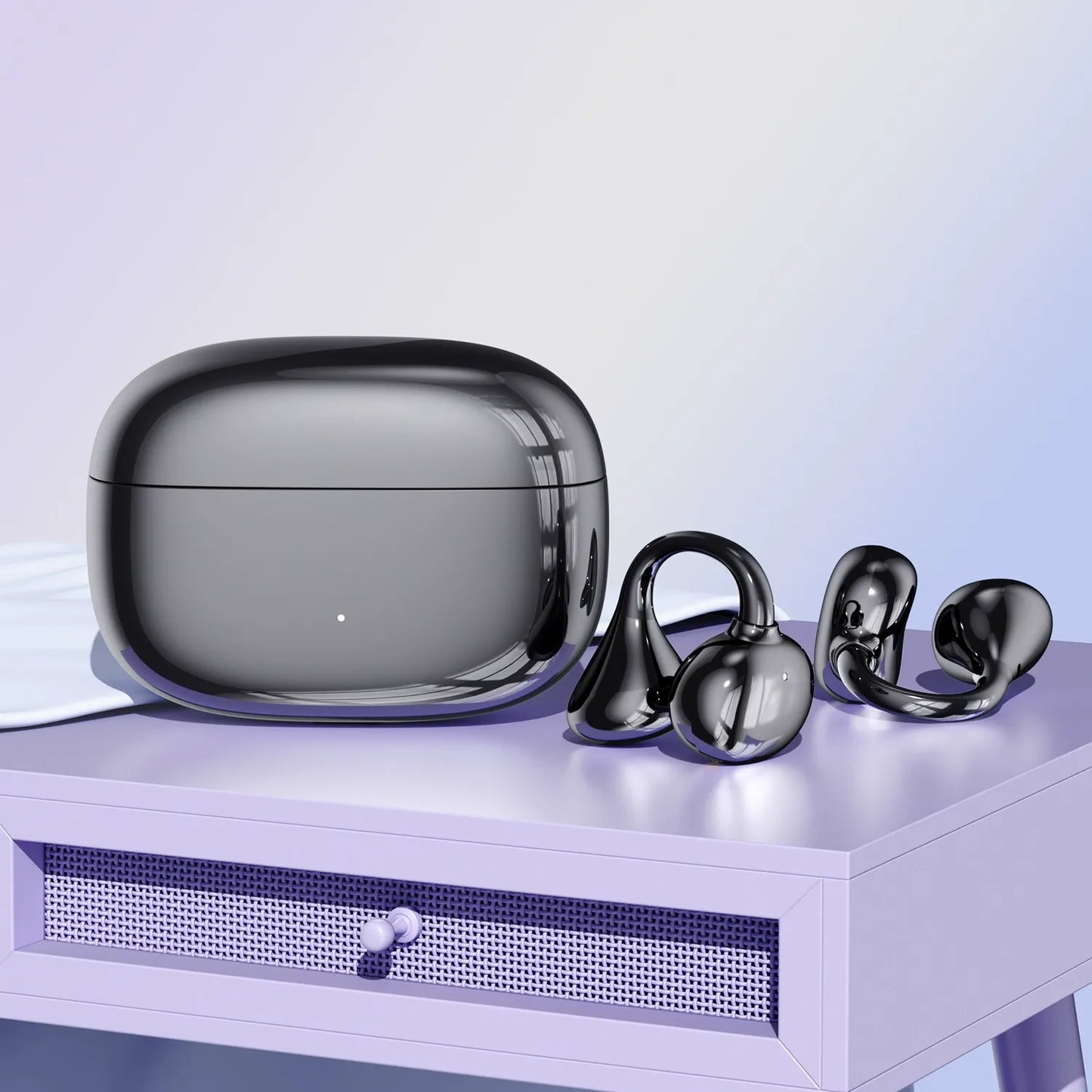 New Open-Ear Bluetooth Earphones: Wireless, Long Battery Life, High Sound Quality, Popular Clip-On Style