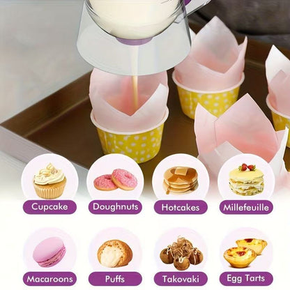 🧁Cake batter separator, measuring cup dispenser, handheld DIY baking tool