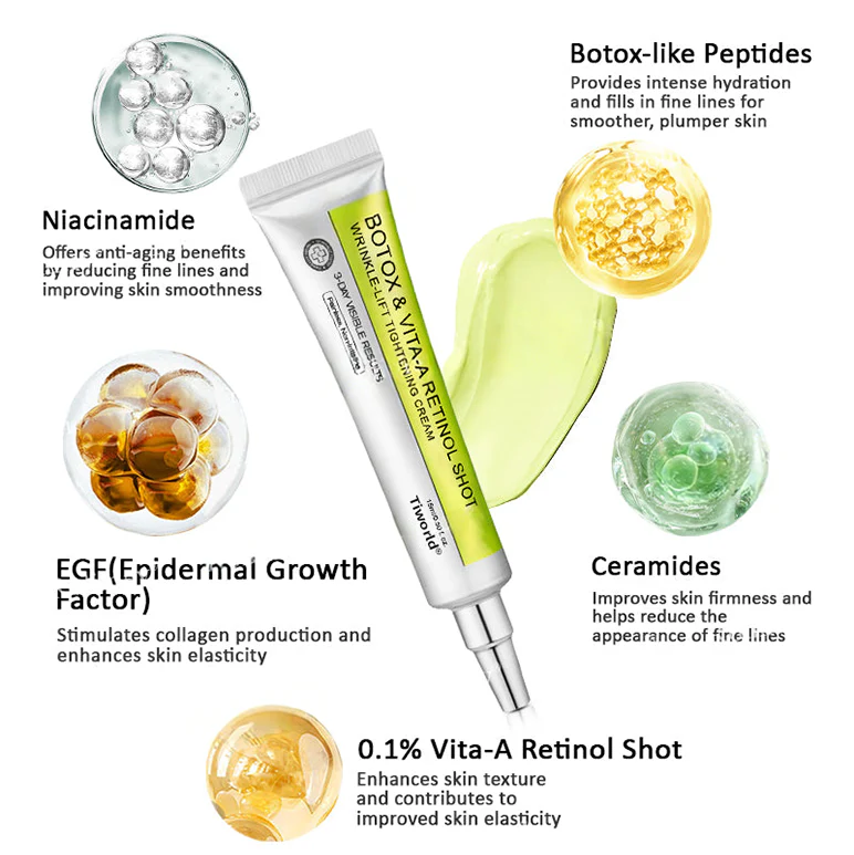 👏🌿 Made in the USA direct shipping 💫 Tiworld® Botox Vitamin A Retinol Anti-Wrinkle Firming and Lifting Cream — Last Day for Limited Time 70% OFF