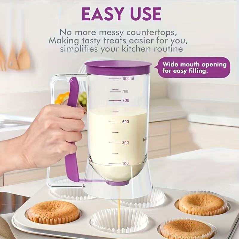 🧁Cake batter separator, measuring cup dispenser, handheld DIY baking tool