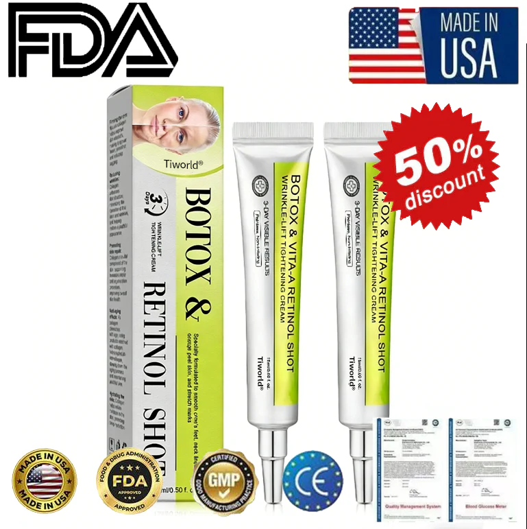 👏🌿 Made in the USA direct shipping 💫 Tiworld® Botox Vitamin A Retinol Anti-Wrinkle Firming and Lifting Cream — Last Day for Limited Time 70% OFF
